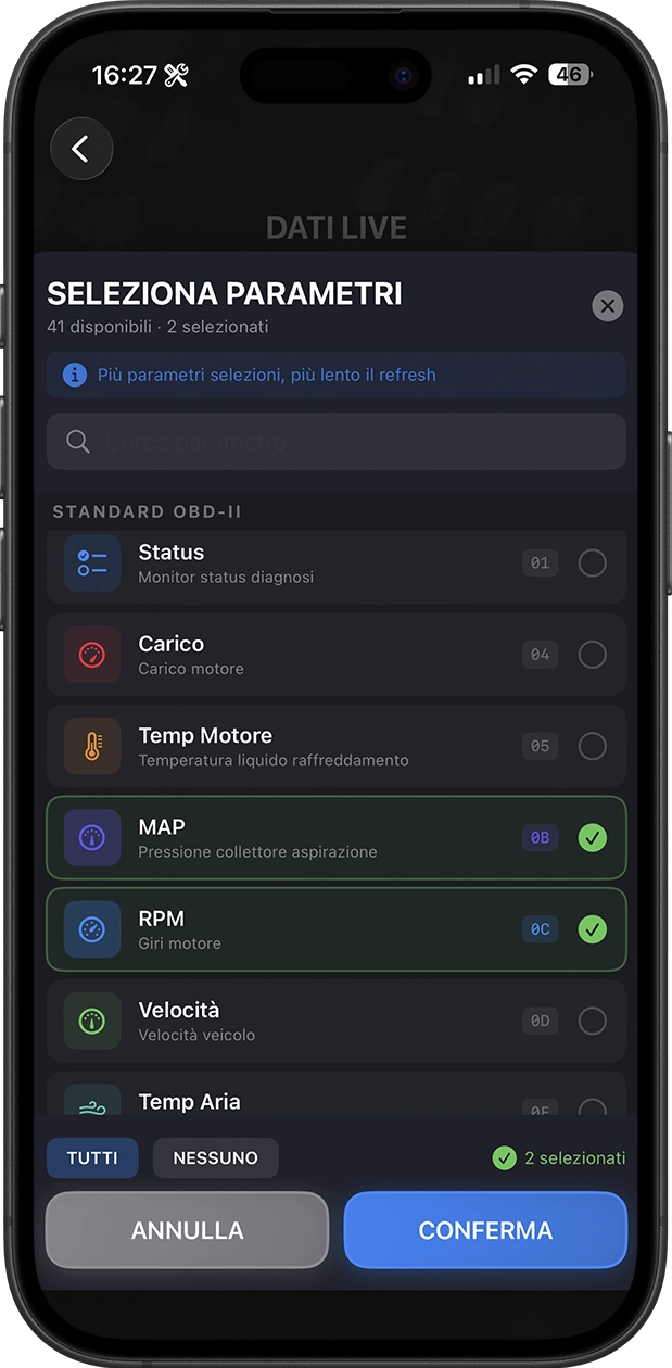 PKMap Diagnosi - DTC